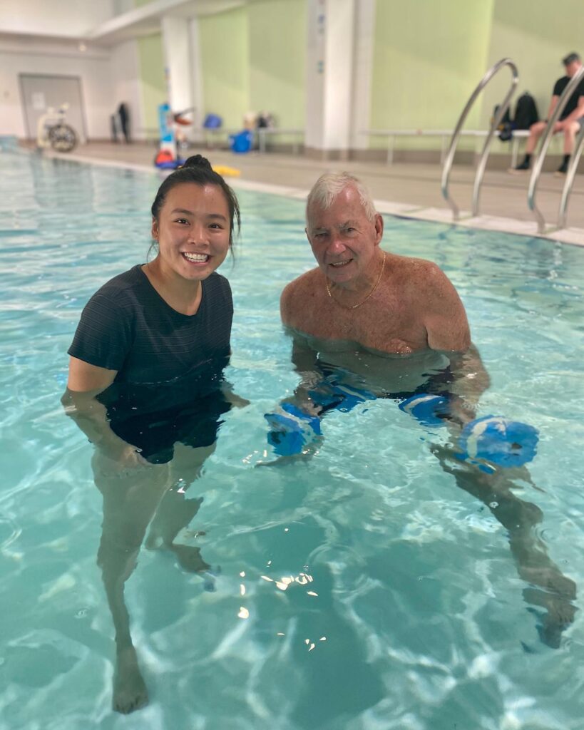 Hydrotherapy with clinician